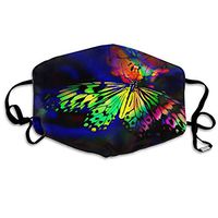 Rainbow Butterfly Dust Mask,Washable and Reusable Cleaning Gardening MaskOutdoor Activities Warm Windproof Mask