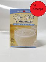 14 Servings (2 Boxes) Health Wise New York Cheesecake Shake Or Pudding for Weight Loss, Hunger Control, and Appetite suppressant 15 Grams of Protein 90 Calories, Trans Fat Free