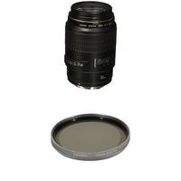 Canon EF 100mm f/2.8 Macro USM Fixed Lens for Canon SLR Cameras w/ Tiffen Polarizer Filter