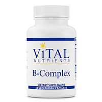 Vital Nutrients - B-Complex - Balanced High Potency B Vitamin Complex - Supports Energy Production, Metabolism and Heart Health - Gluten Free - 60 Vegetarian Capsules per Bottle