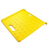 Troy Safety TS-PCR27 Heavy Duty 1000 lbs Portable Curb Ramp for Hand Truck Delivery, Carts, Yellow (Qty 1)