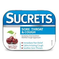 Sucrets Complete Lozenges Vapor Cherry - 18 ct, Pack of 4