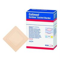 Alimed Sorbian Sachet Border Primary Dressing-6 x 6 Inch (4" x 4" Pad) - Box of 10
