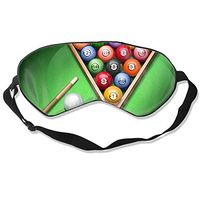 Sleep Eye Mask Billiards Picture Silky Soft Portable Ultra Lightweight Adjustable Strap Eyeshade Cover Eye Patch for Travel Rest Nap Eyepatch