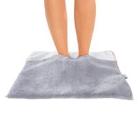 Bluestone Electric Foot Warmer-Heating Pad with 3 Settings, Auto Shut Off, and Detachable Extra Long Cord-Soft Plush with Fuzzy Interior