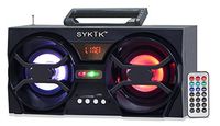 Sykik SP2091BT Boom Box with SD/MMC/USB, FM Radio, Built-in Rechargeable Battery & Remote Control