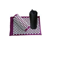 Cushion Acupuncture Sets Acupressure Mat/Pillow Massage Mat Massage and Relaxation,Purple with Bad
