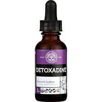 Global Healing Center Detoxadine, Organic Nascent Liquid Iodine Supplement Drops for Thyroid Support, 1950 mcg, Non-GMO, Vegan Friendly, 200 Servings, 6-Month Supply (1 Fl Oz)