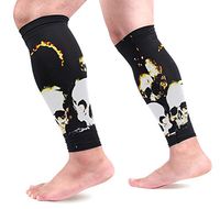 LEVEIS Halloween Sugar Skull Arm Sleeves UV Protection for Men Women Sunblock Protective Gloves Running Golf Cycling Driving Long Arm Cover 1 Pair