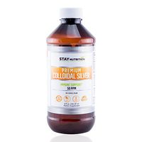 Premium Colloidal Silver - Immune Support - 50 PPM - Mineral Supplement - Safe for Men, Women, Kids, Pets and Plants - Organic, Gluten Free, Vegan (8oz) - by Stay Company
