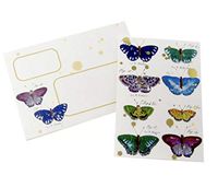 Punch Studio Butterfly Studies Decorative Pouch Note Cards 12275, Set of 10