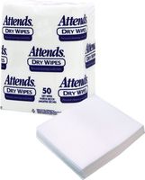 Attends 2500 Dry Wipes, Heavy-Weight, 10" x 13" Case of 1000