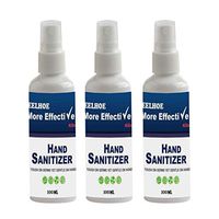 MONISE Disposable No-wash Hand Sanitizer Spray Travel Size, Portable Pump Bottle Quick-drying Cleaner Hand Soap (100ml× 3pcs)