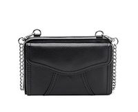 Myabetic Marie Diabetes Crossbody for Diabetes Storage Including Insulin Pen or Vials (Black Silver Hardware)