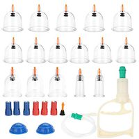 Vacuum Suction Cupping Kit - Delaman 8Pcs Massage Acupuncture Therapy Massager Cup for Women and Men Pain Relie