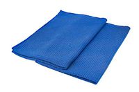 The Rag Company (2-Pack) 16 in. x 24 in. Waffle-Weave 370gsm Microfiber Detailing, Window/Glass and Drying Towels - LINT-Free, Streak-Free
