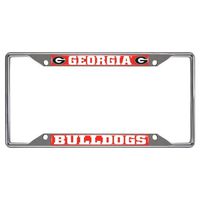 FANMATS NCAA University of Georgia Bulldogs Chrome License Plate Frame by Fanmats