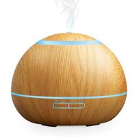 GX Diffuser Essential Oil Aromatherapy Diffuser Ultrasonic Aroma Air Humidifier Fragrance Purifier with 7 Colors Night Light and Timer