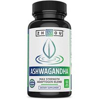 Ashwagandha Capsules - Natural Adaptogenic Supplements with rhodiola & Cordyceps, Adrenal System Booster, for Stress & Occasional Anxiety Relief - 30 Servings