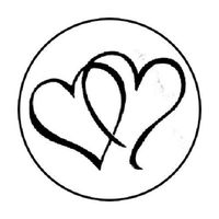 HotSaleStore Sticker Seals 48 !!!Cute Hearts Love!!! Sticker Label Envelope Seals 1.2" Round