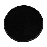 Kanzd Soft Bath Bedroom Floor Shower Round Mat Rug Non-Slip (Black)