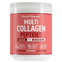 Premium Multi Collagen Powder - 5 Types of Hydrolyzed Collagen Peptides w/Biotin, Hair Skin and Nails Vitamins (Max Absorption) Bone & Joint Support - Types I,II,III,V,X - Easy Mix Unflavored (16 oz)