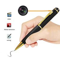 Hidden Camera Pen Mini DV - HD Digital Cam USB Portable 1080P Video Resolution Multifunction Photo Golden @Laing-H