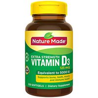 Nature Made Vitamin D-3 5000IU 220 Count Softgels
