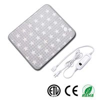 Heating pad, Heating Pad for Back Pain, Electric Heat Therapy Heating Pad with Auto Shut-Off, Fast Heat-up with 6 Heating Levels,Super Soft Material (23.6''x19.7''Inch, Gray-Star Pattern)