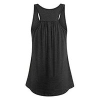 Women's Cute Mesh Sleeveless Workout Clothes Yoga Tops Open Back Exercise Gym Shirts Sports Running Tank Tops Black