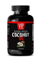 Metabolism and Energy - Coconut Oil 3000MG - Extra Virgin - Coconut Oil Essential Oil - 1 Bottle (60 Softgels)