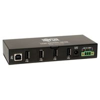 Tripp Lite 4-Port Rugged Industrial USB 2.0 Hi-Speed Hub w 15KV ESD Immunity and metal case, Mountable(U223-004-IND)