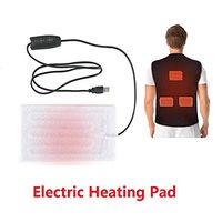 Heating Pad, Electric Heating Pad, 5V USB Heating Pad Carbon Fibre Fast Heated Pads with Temperature Adjustment Switch, Heating Pads for Back Pain, Neck Shoulders Warmth, Heated Jacket/ Clothes/ Vest