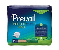 First Q 15043100 Incontinent Brief Prevail Per-fit360 Easy-lock Fasteners (elf) X-large Disposable Heavy Absorbency Pfng-014 Box Of 60