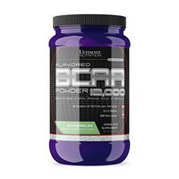 Ultimate Nutrition Flavored BCAA Powder - Caffeine Free with 3g Leucine 1.5g Valine 1.5g Isoleucine - Post Workout Amino Acid Supplement, Watermelon, 60 Servings
