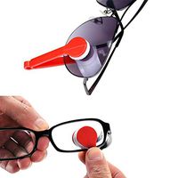 10 Pcs Mini Sun Glasses Eyeglass Microfiber Spectacles Cleaner Soft Brush Cleaning Tool Mini Microfiber Glasses Eyeglasses Cleaner Cleaning Clip (Random Color)