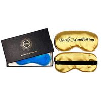 The Goddess Self Care Silk Sleep Mask | Therapeutic Gel Eye Mask with Adjustable Strap | Top Rated Care & Relief for Dry Eyes, Anxiety, Migraine & Sinus | Travel Eye Mask for Deep, Restful Sleep