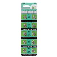 Sara-u 10PCS Alkaline Battery AG11 1.55V LR721 362 SR721 162 Button Coin Cell Watch Toys Batteries Control Remote