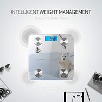 Cool Animal White Polar Bear Scales for Body Weight Scales Weight Fat Measurement Tool Tracks 8 Key Compositions Analyzer Sync with Fitness Apps 400 Lbs