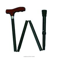 Carex Adjustable Derby Folding Cane, Cane Adj Blk Fldg -Sp, (1 CASE, 6 EACH)