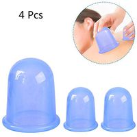 ZZYYZZ Silicone Cupping Therapy Set, Traditional Massage Cupping Suction Cups, Acupuncture Kit Healthy Treatment(4 Pcs)