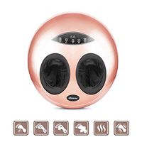 HIXGB Electric Foot Massager Shiatsu Feet Massager Machine Deep Kneading Massage with Tapping, Rolling, Air Compression, Heat and Adjustable Intensity Scraping for Plantar Fasciitis for Home Office