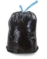 8-10 Gallon Black Drawstring Trash Bags - 0.95 Mil - 75/CS