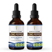 Long Pepper Alcohol-Free Liquid Extract, Organic Long Pepper (Piper Longum) Dried Pepper Tincture Supplement (2x4 FL OZ)