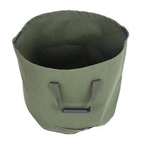 Oumij Portable Waterproof Reusable Canvas Garden Leaf Waste Bag, Garden Lawn Leaf Trash Waste Bag Container Storage Tote