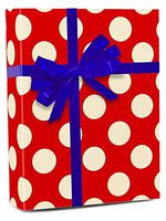 Large Cream Dots Gift Wrap - 30" X 100' - Roll