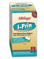 Medique MP100-47 I-Prin Ibuprofen Tablet, 200mg, Standard, White (Pack of 100)