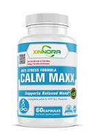 XINNORA Calm Maxx - Relaxed Mood Formula Men & Women - Natural Anxiety Relief Supplement - Supports Relaxed Mood, Anti-Anxiety, Stress Relief - 5-HTP, L-Theanine, Rhodiola, Ashwagandha 60Caps x 3 BTL