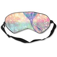 Glitter Pink Mermaid Sleeping Sleep Mask Eye Masks Eye Cover for Travel Nap Meditation Blindfold for Men Women Kids