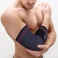 2U2O Fitness Elbow Brace, Compression Support Sleeve for Arthritis, Tendonitis, Tennis, Weightlifting, Golf Elbow Treatment Workout-Reduce Joint Pain –Supportive Strap, Gel Pad – Men, Women